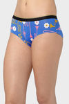 Bummer Medium Rise Full Coverage Hipster Panty - Blue — thumbnail 3